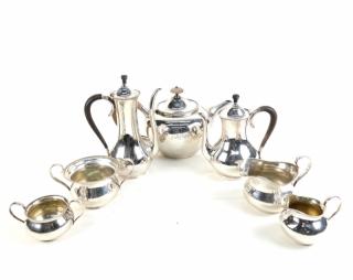 Appraisal: Gorham Silver Shreve Co Tea Set Seven piece setiIncludes teapot