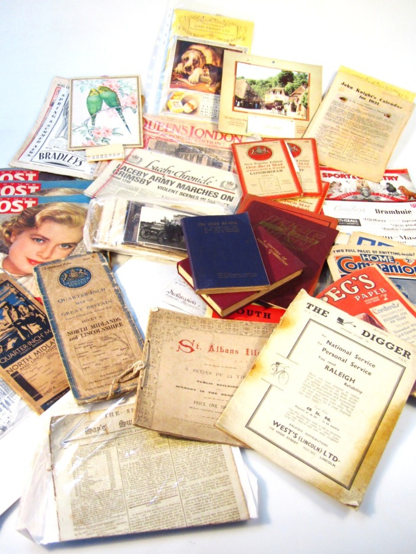 Appraisal: Various ephemera sheet music Best Songs small quantity of advertising