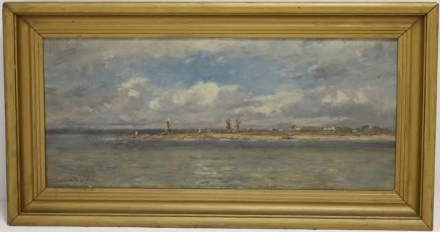 Appraisal: R SWAIN GIFFORD - NEW BEDFORD ARTIST OIL PAINTING ON