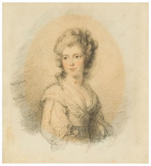 Appraisal: Ozias Humphry - Portrait of Georgiana Duchess of Devonshire after