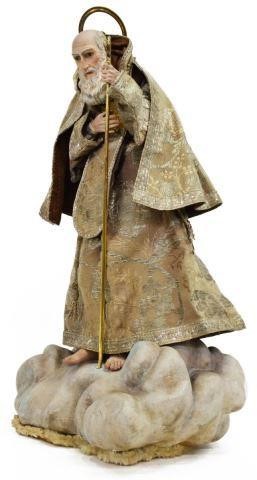 Appraisal: Continental religious altar creche figure Saint Francis of Paola th