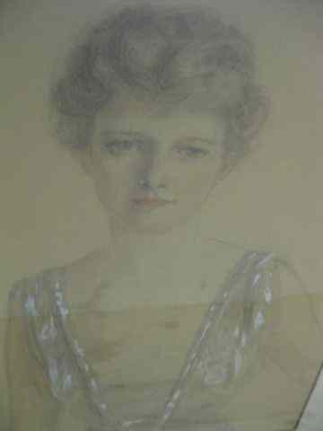 Appraisal: W H Hyde Drawing Lady Signed dated image area ''