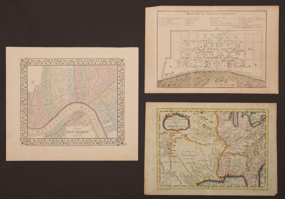 Appraisal: Jacques Nicolas Bellin French - two small maps incl Carte