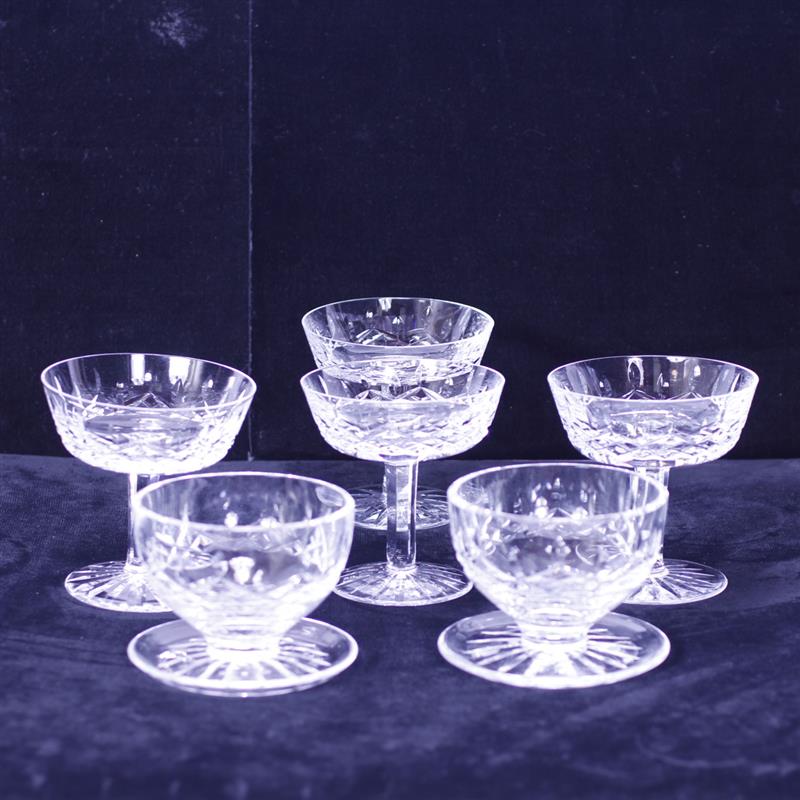 Appraisal: Waterford Crystal Stemware Lismore Pattern Sherberts Shrimp cocktail Some fleabites