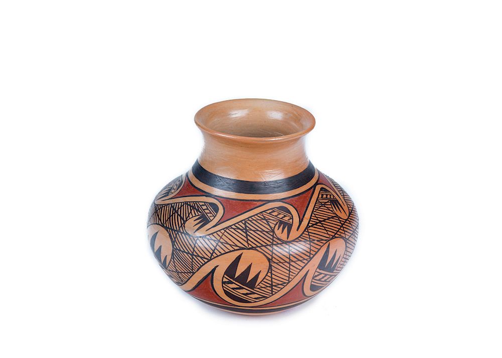 Appraisal: Fannie Nampeyo Hopi Polychrome Jar Fannie Nampeyo Hopi Polychrome Jar