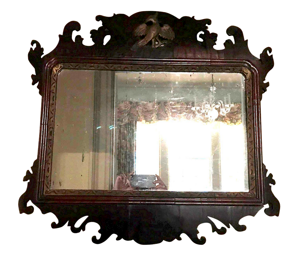 Appraisal: American Federal Mirror English Chippendale Mirror English Chippendale mirror with