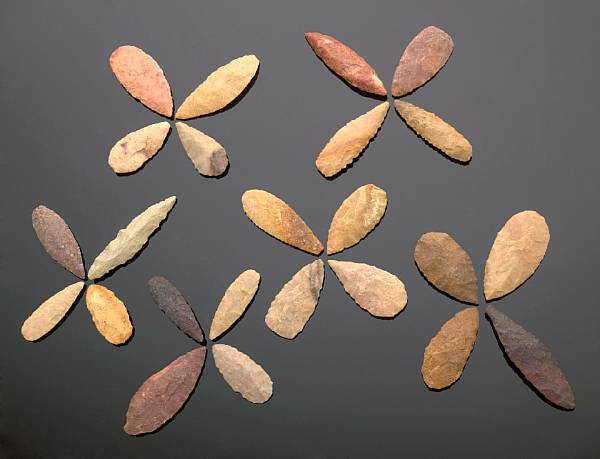 Appraisal: Collection of Laurel Leaf Points Late Mousterian - years old