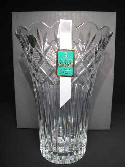 Appraisal: Waterford cut crystal vase Includes original boxing Irish lace pattern