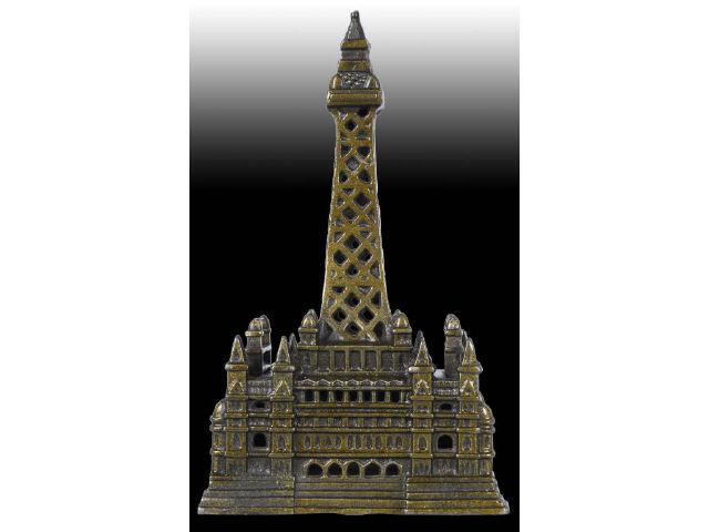 Appraisal: Cast Iron Blackpool Tower Still Bank Description Made by Chamberlain