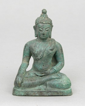 Appraisal: Another Thai Seated Buddha in Bronze Another Thai seated buddha