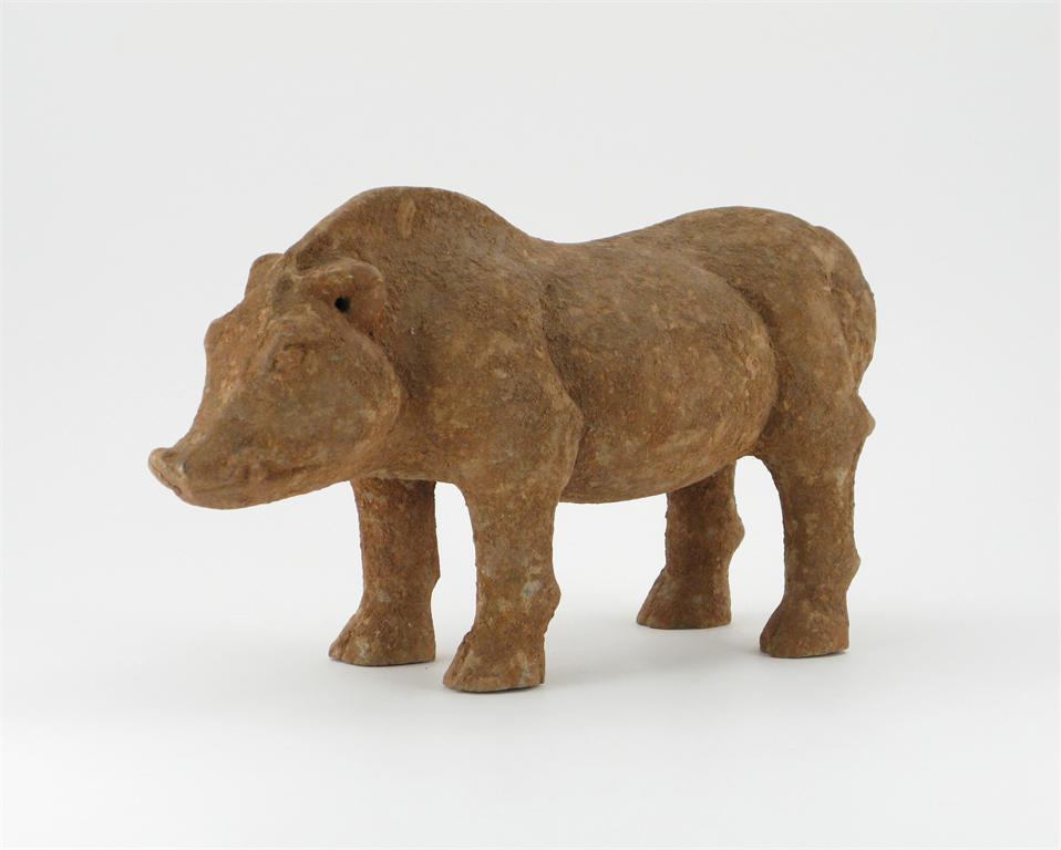 Appraisal: A Chinese pottery model of a standing boar