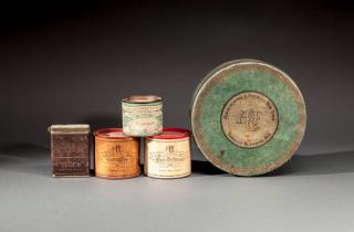 Appraisal: Five Tobacco Tins Abercrombie Fitch Co New York NY Campfire