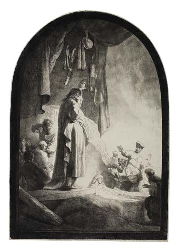 Appraisal: REMBRANDT VAN RIJN The Raising of Lazarus The Larger Plate