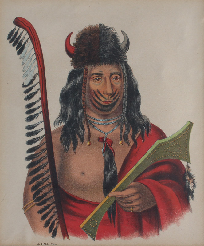 Appraisal: McKENNEY AND HALL AMERICAN INDIAN LITHOGRAPH sight size '' x