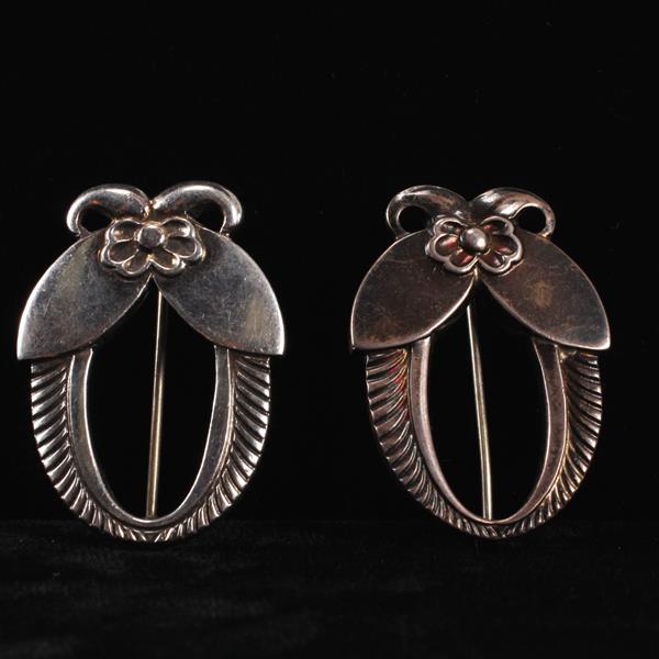 Appraisal: Georg Jensen Denmark Sterling Silver Brooches