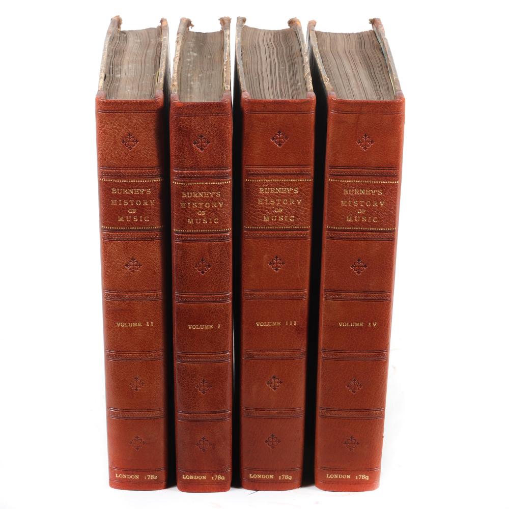 Appraisal: FOUR VOLUMES GENERAL HISTORY OF MUSIC FROM THE EARLIEST AGES