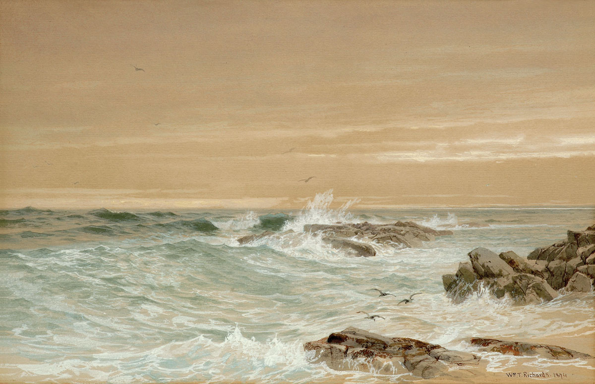 Appraisal: WILLIAM TROST RICHARDS AMERICAN - THE SOUTH SHORE NEAR BOAT