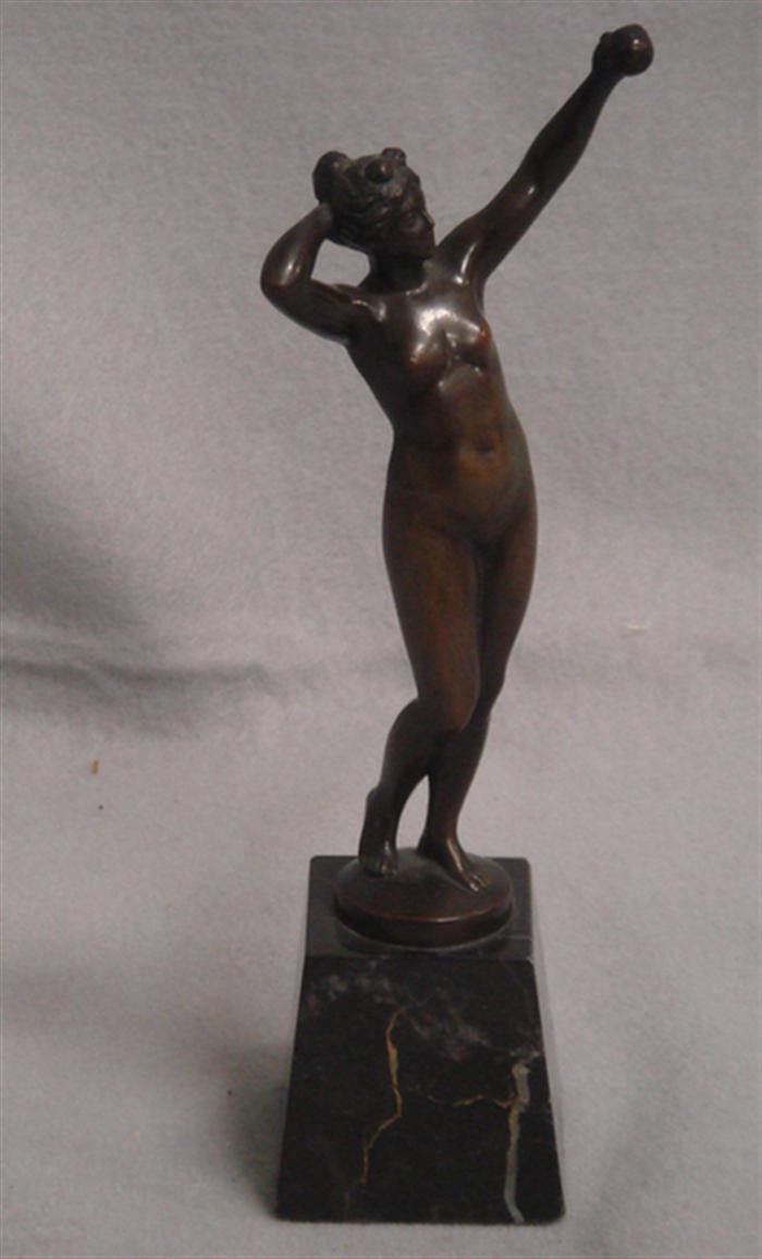 Appraisal: After Otto Rasmussen early th c bronze figurine of a