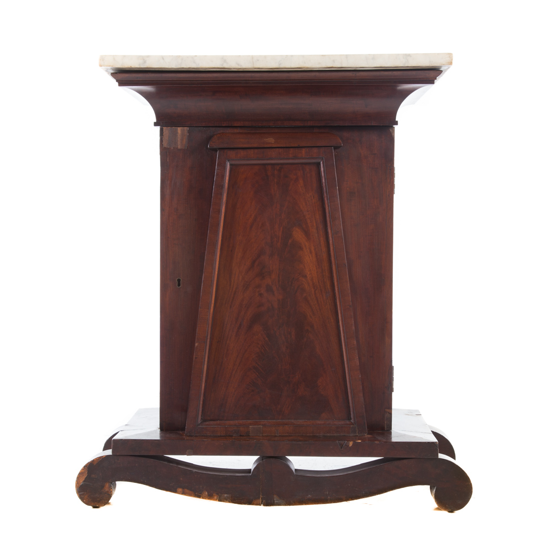 Appraisal: American Egyptian Revival mahogany mixing table possibly Baltimore circa original