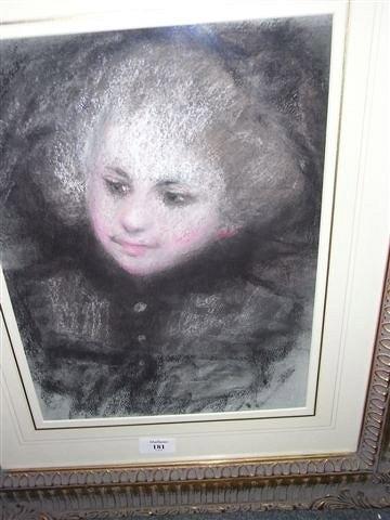 Appraisal: JOHN KEATING BRITISH TH CENTURY Portrait of a Lady chalk