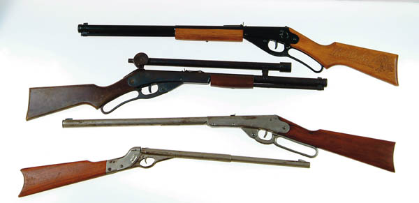 Appraisal: LOT OF FOUR EARLY BB GUNS Daisy No Model carbine