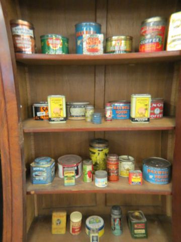 Appraisal: Collection of Old Advertising Tins including coffee cigars spices tobacco