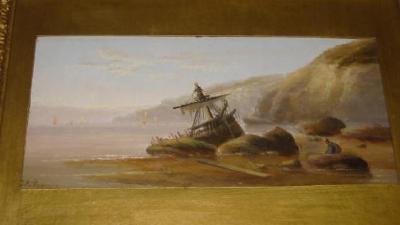 Appraisal: EDWARD KING REDMORE After a Storm Coastal Scene with Wreck