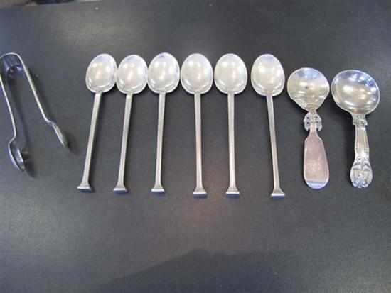 Appraisal: ONE BAG OF STERLING SILVER ITEMS INCL TODDY SPOON AND