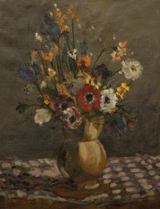 Appraisal: Sale Lot Artist Unknown th century Floral Still Life oil