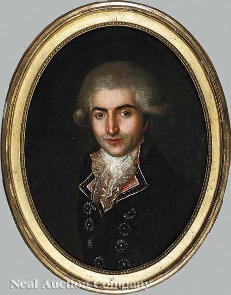 Appraisal: French School late th early th c Portrait of a