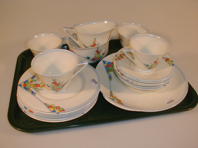 Appraisal: A part set of Royal Doulton Leonora pattern tea ware