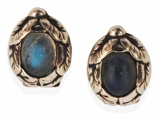 Appraisal: A PAIR OF EARRINGS BY GEORG JENSEN From the 'Heritage'