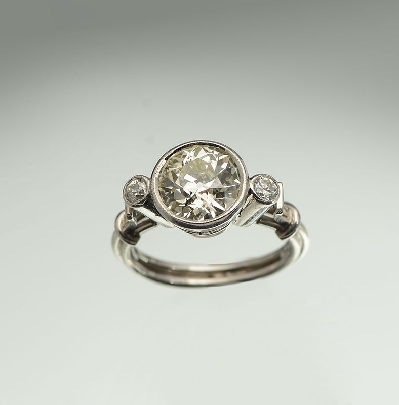 Appraisal: CT OLD EUROPEAN CUT DIAMOND CENTER STONE IN PLATINUM CT