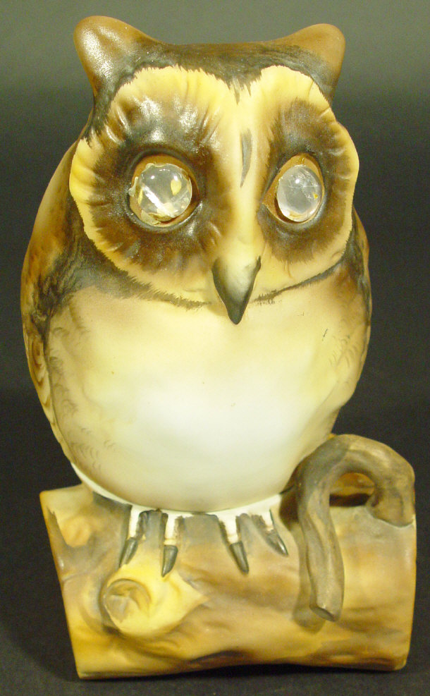 Appraisal: Noritake china owl night light the detachable body set with