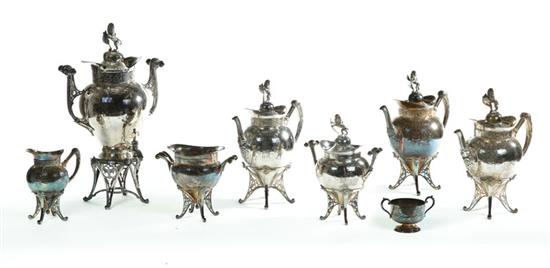 Appraisal: FINE VICTORIAN SILVER PLATE TEA AND COFFEE SERVICE Meriden and