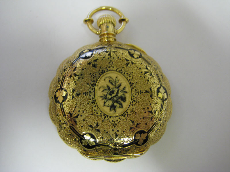 Appraisal: POCKET WATCH k yellow gold Hunters case lever set pocket