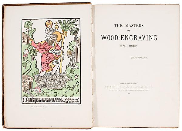 Appraisal: SIGNED COPY OF W J LINTON'S THE MASTERS OF WOOD