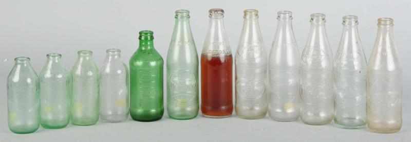 Appraisal: Lot of Glass No-Return Soda Bottles Description s to s