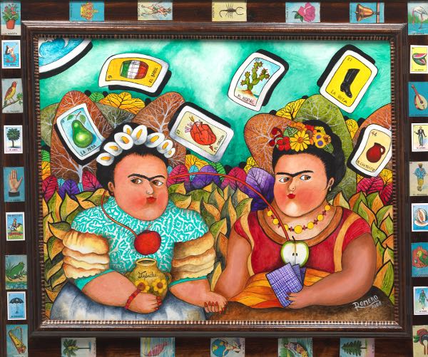 Appraisal: FRANCISCO ROMERO AMERICAN CONTEMPORARY x Las Dos Fridas La Loteria