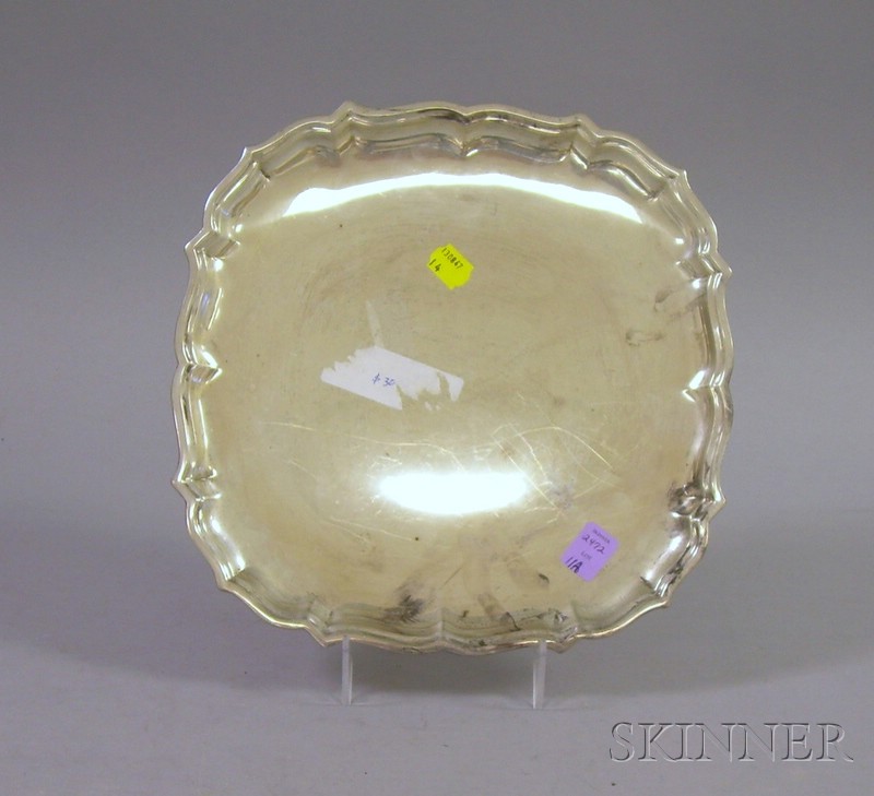 Appraisal: Frank W Smith Sterling Chippendale Pattern Salver