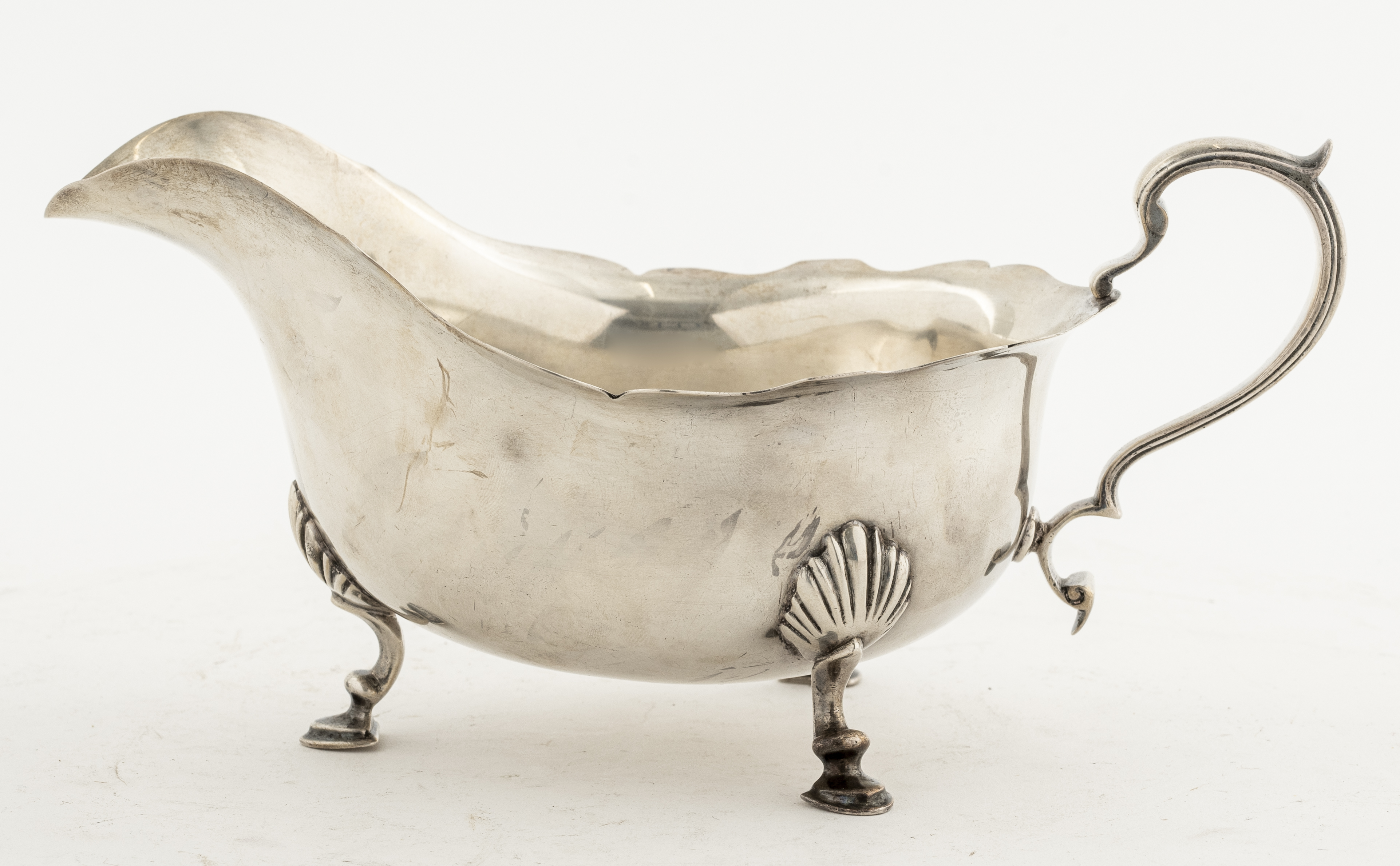 Appraisal: ADIE BROTHERS LTD STERLING SAUCE BOAT Adie Brothers Ltd Birmingham