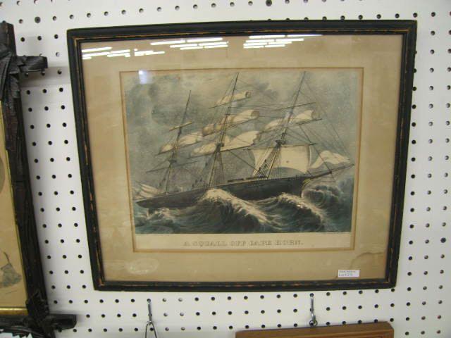 Appraisal: Currier Ives Print A Squall Off Cape Horn