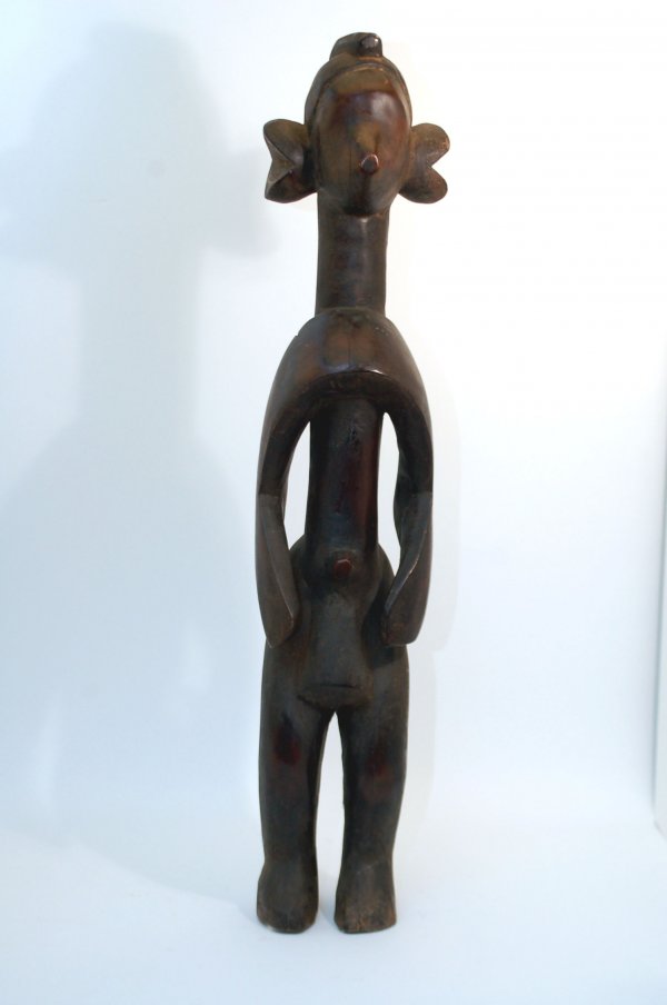 Appraisal: Large Mumuye Iagalagana figure with typical elongated features and exaggerated