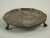 Appraisal: SALVER - English sterling ball and claw foot salver with