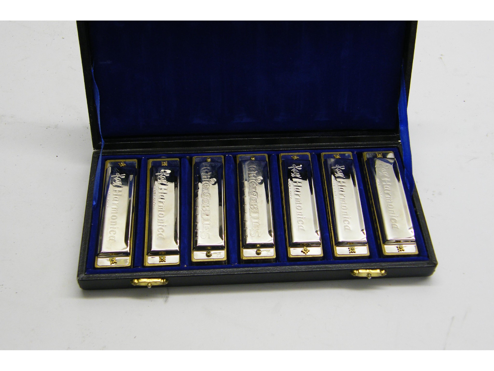 Appraisal: Cased set of seven Kay Chicago Blues th anniversary edition