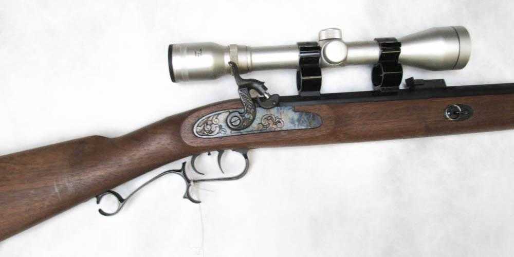 Appraisal: THOMPSON CENTER PERCUSSION HAWKIN RIFLE caliber octagonal barrel blued finish