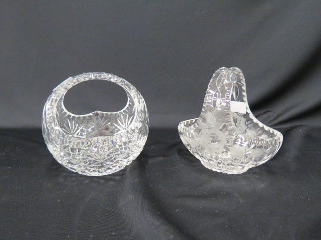 Appraisal: Cut Crystal Baskets to excellent