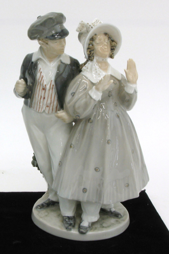 Appraisal: A ROYAL COPENHAGEN GLAZED PORCELAIN FIGURINE by Christian Thomsen titled