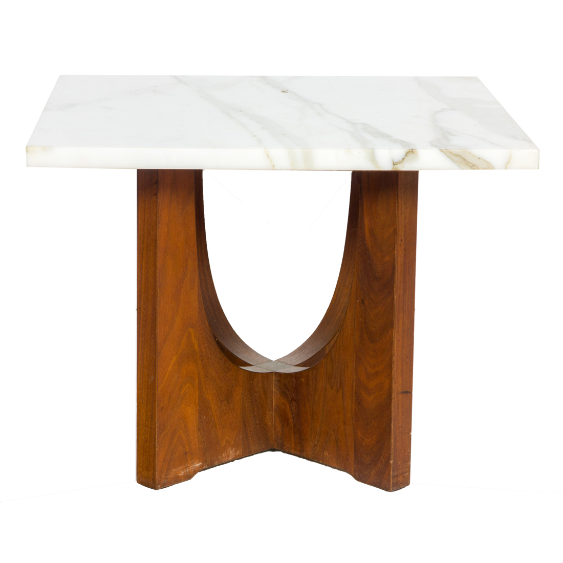 Appraisal: A MODERNIST MARBLE TOP OCCASIONAL TABLE A Modernist marble top