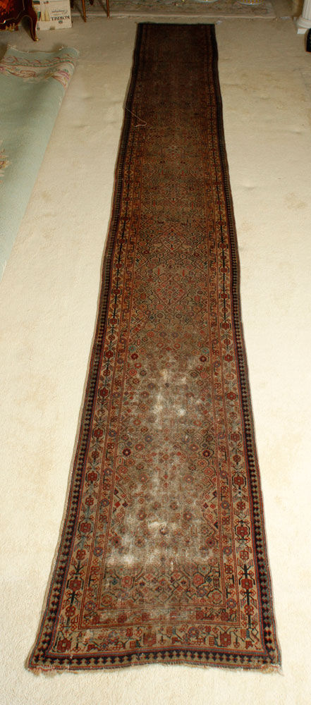 Appraisal: - Antique Persian Runner Antique Persian runner ' x '